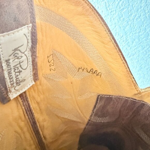 NEW Rod Patrick Mens Cowboy Boots 14.5AAA Perro Loco Brown Western Square Toe - Picture 9 of 11